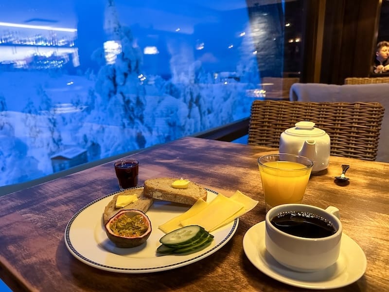 Breakfast at Ruka Peak