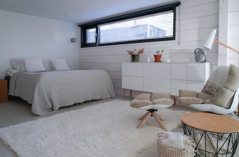 One of the bedrooms