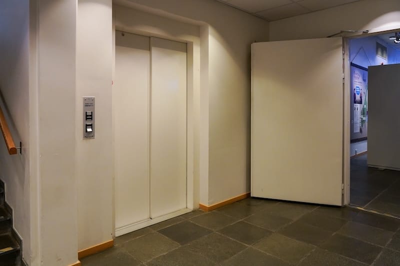 Elevator in the wheelchair-accessible Alta Museum