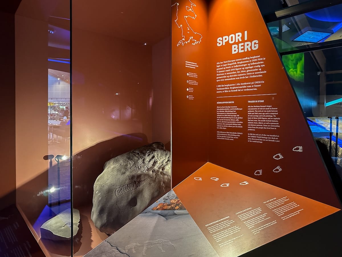 Inside the Alta Museum in Norway