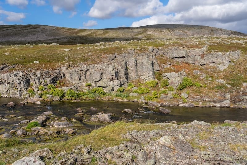 Right outside of Båtsfjord on the mountain