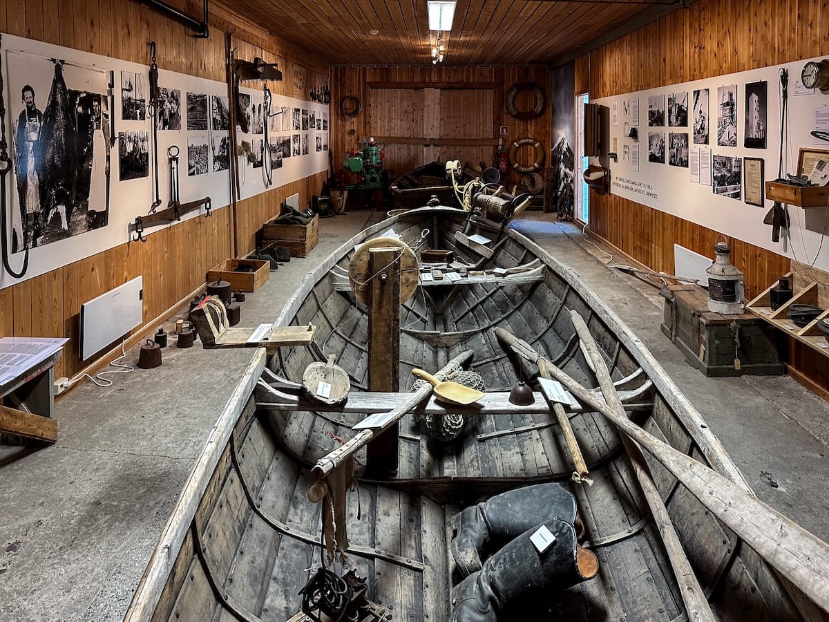 Exploring after watching the documentary at the Berlevåg Havnemuseum