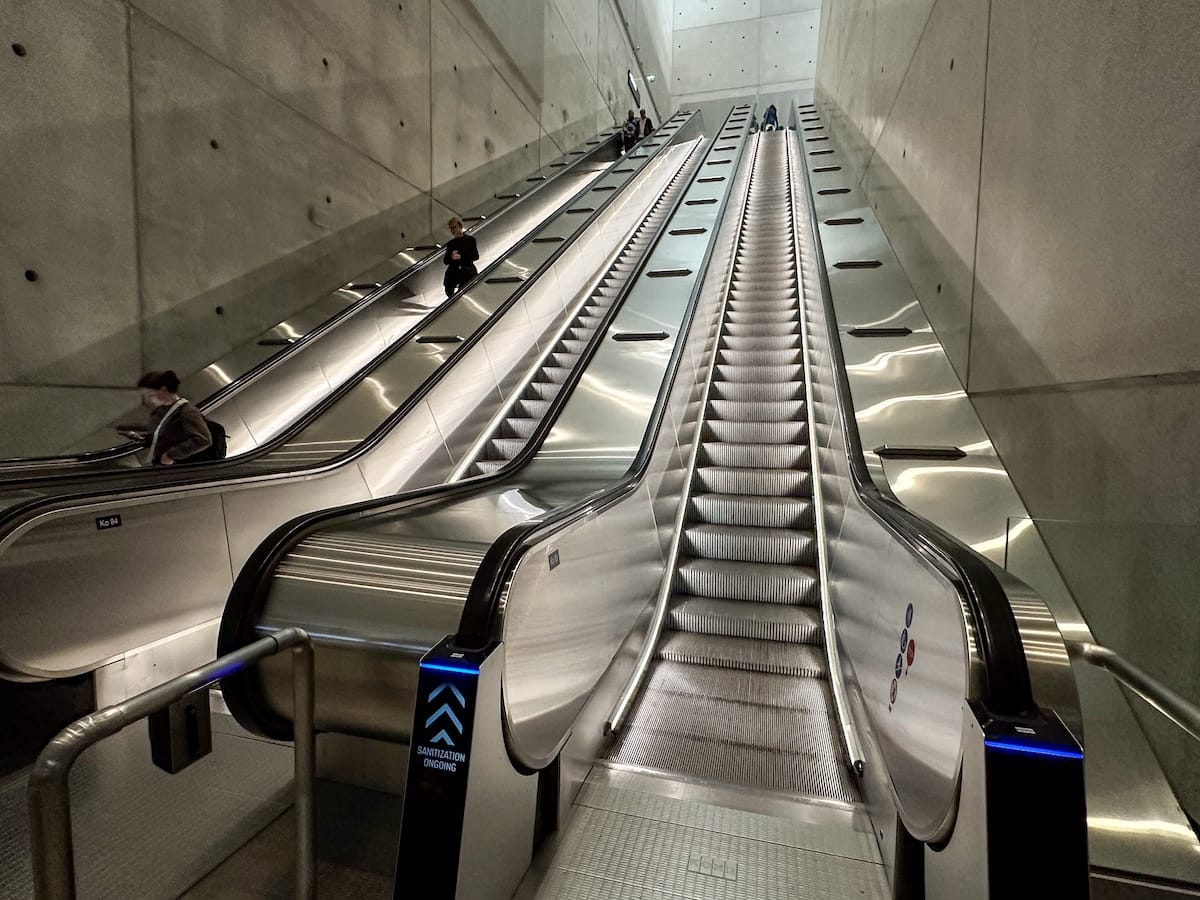 These are some tall escalators!