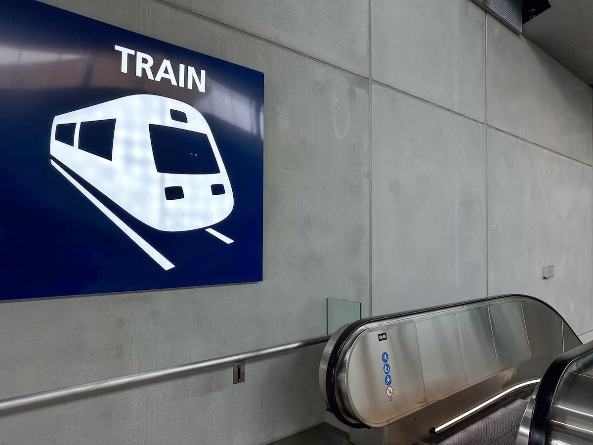 Trains at the Helsinki-Vantaa Airport