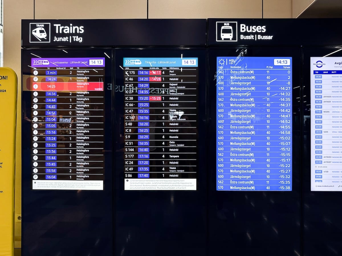 Trains, buses, taxis - your options for getting to the city!