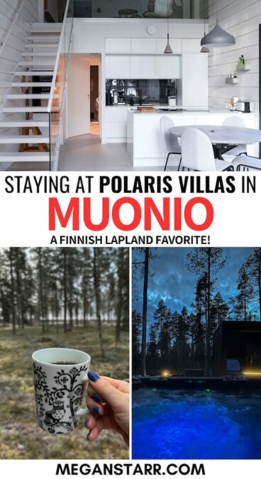 Are you looking for a beautiful getaway in Muonio, Finland? This guide reviews my stay at Polaris Villas, one of the most luxurious accommodations there! | Where to stay in Finland " Where to stay in Muonio | Muonio hotels | Hotels in Muonio | Muonio accommodation | Muonio lodging | Where to stay in Lapland | Things to do in Lapland | Pallas-Yllästunturi National Park