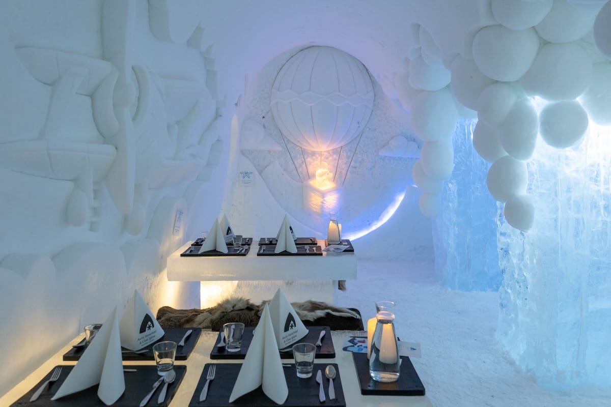 Restaurant at the Arctic SnowHotel