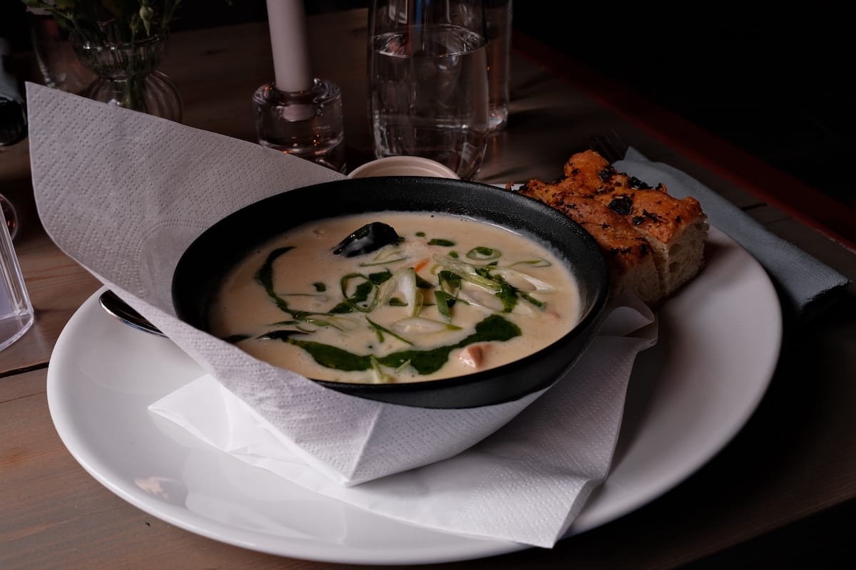 The seafood soup at Bårstua