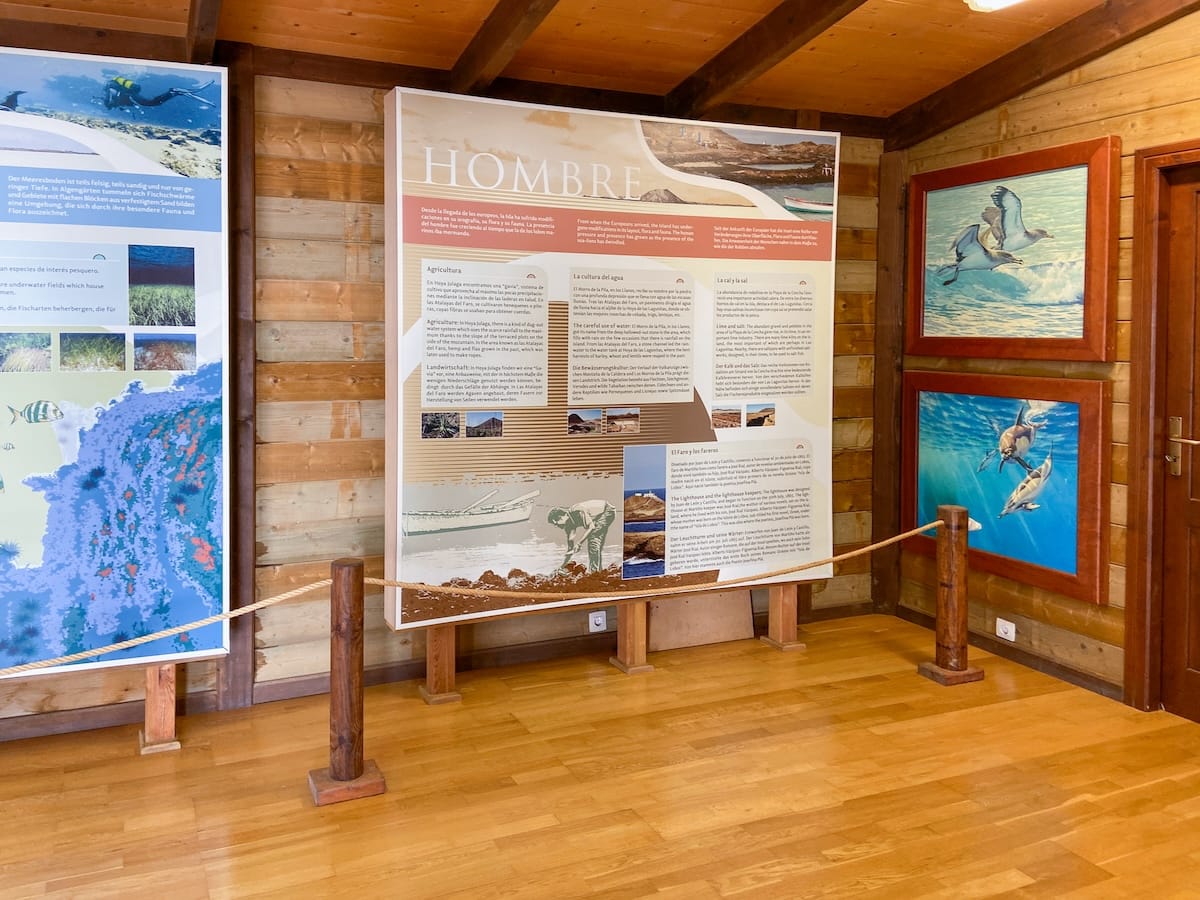 There is a visitor's center where you can learn more about the island