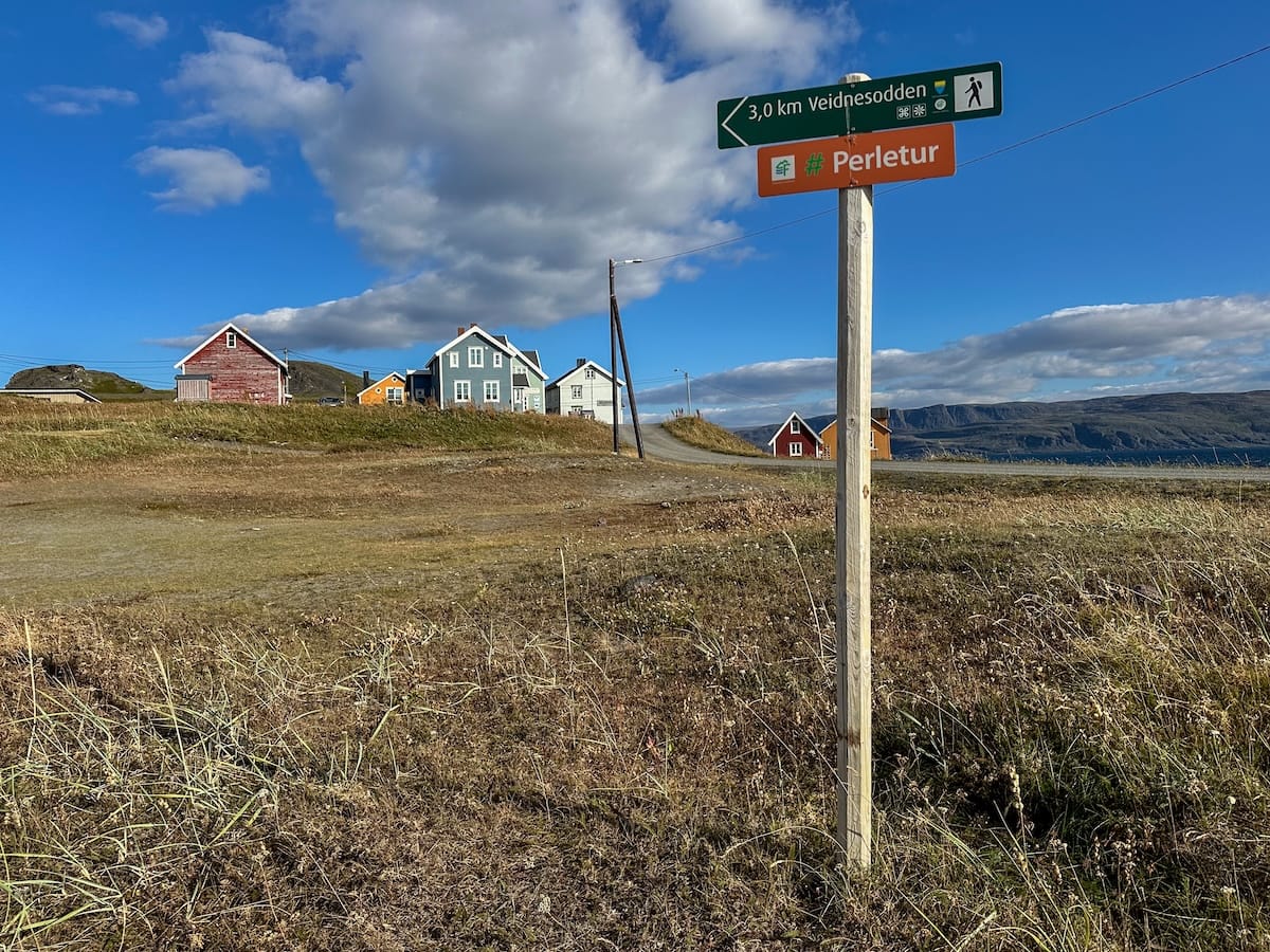 Start of the trail to Veinesodden