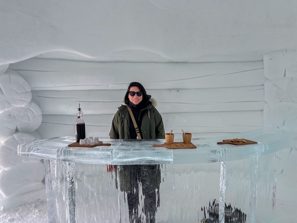 At the Tromsø Ice Domes in March 2025