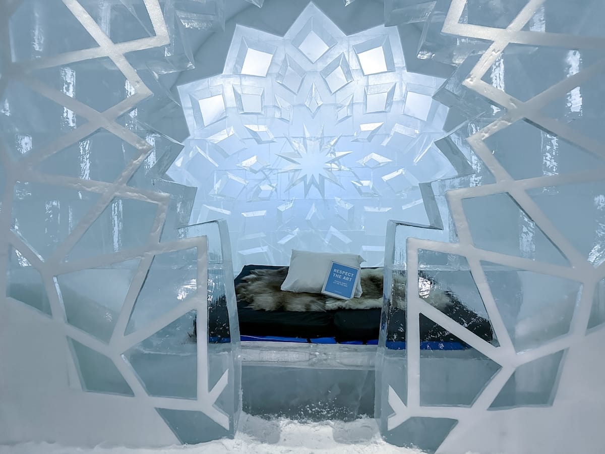 The rooms at Icehotel Jukkasjarvi were BEAUTIFUL