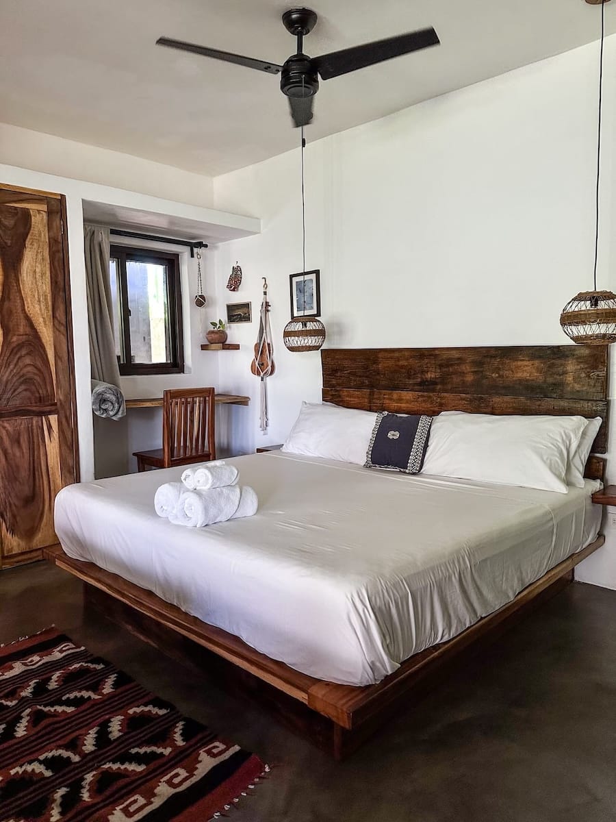 My bed in the Casita