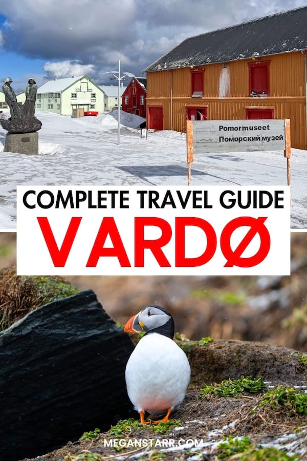 Are you looking to visit Vardø, Norway on your upcoming Varanger trip? This guide gives you all the essential Vardø travel tips you will need. Learn more! | Northern Norway town | Visit Vardø | Things to do in Vardø | Fishing village in Norway | Northern Norway itinerary | Places to visit in Norway | Vardø puffins | What to do in Vardø