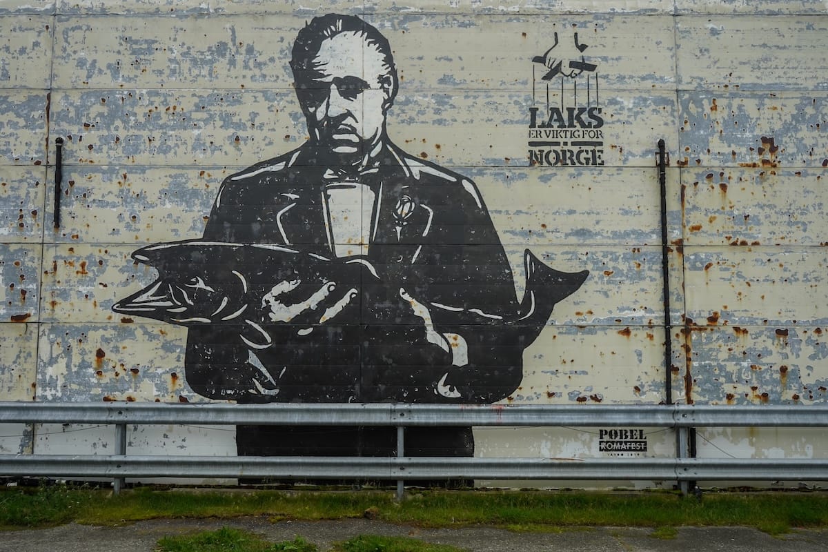 Vardø's 'Codfather' mural