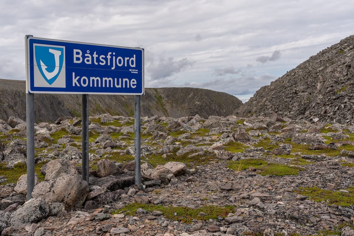 Crossing into Båtsfjord Kommune
