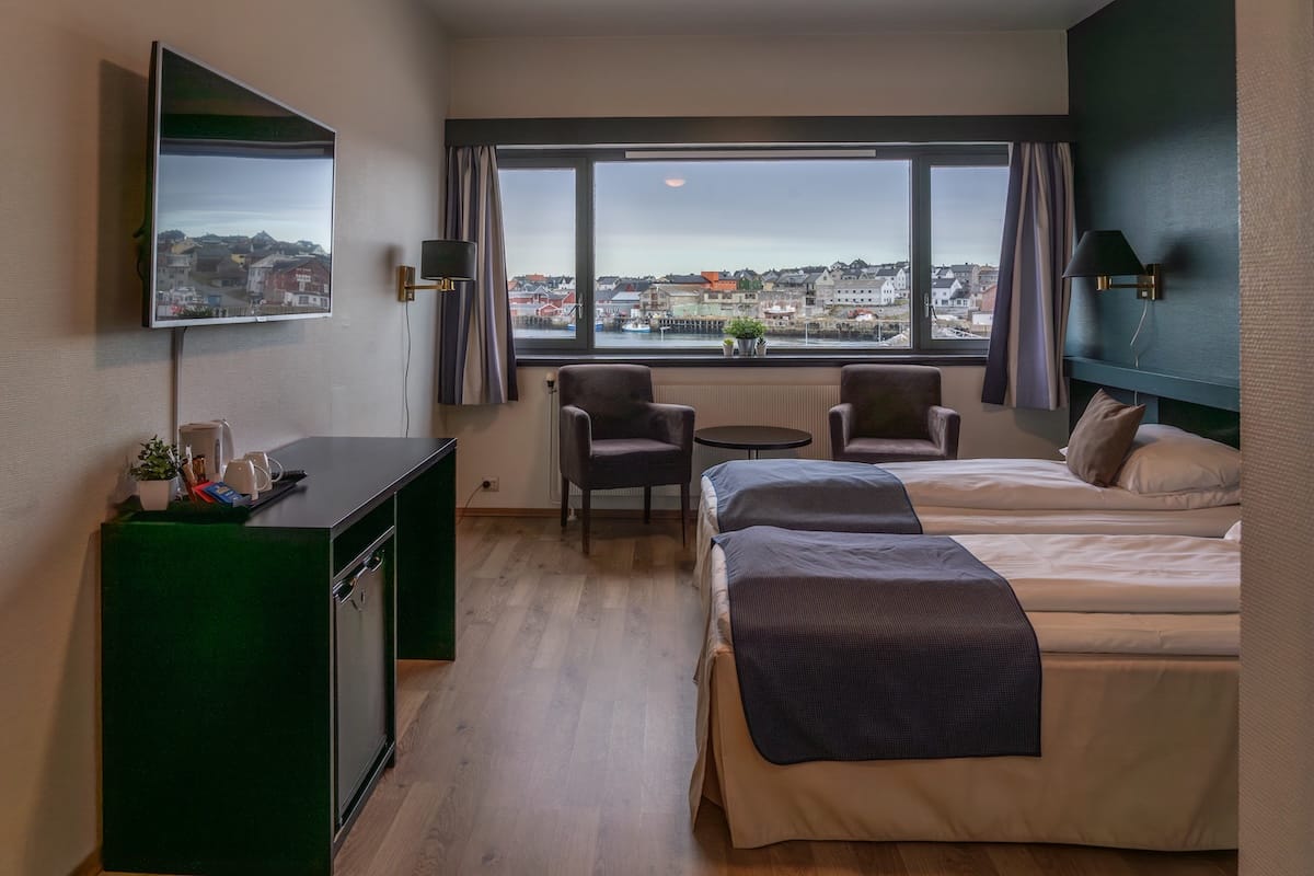 My room at the Vardø Hotel.