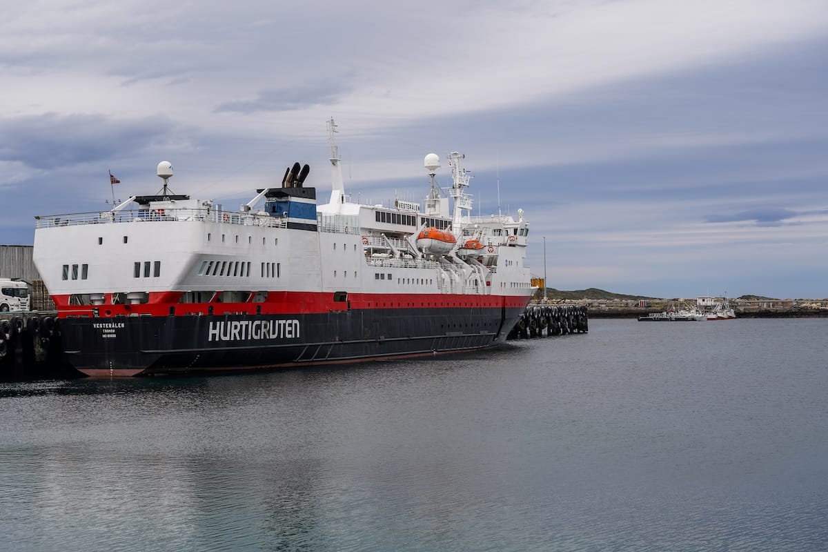 Hurtigruten docked in Vardø