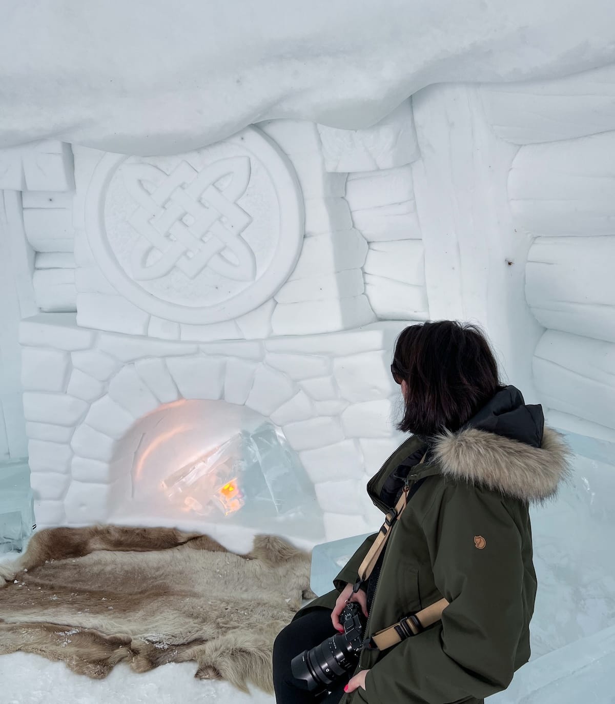 Hanging out in what was left of the Tromsø Ice Domes in early 2025