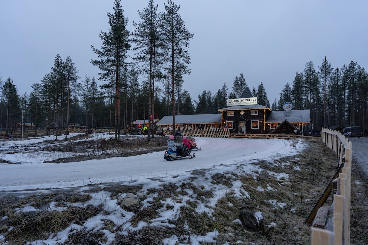 Arctic Snowmobile Park at SCV in November