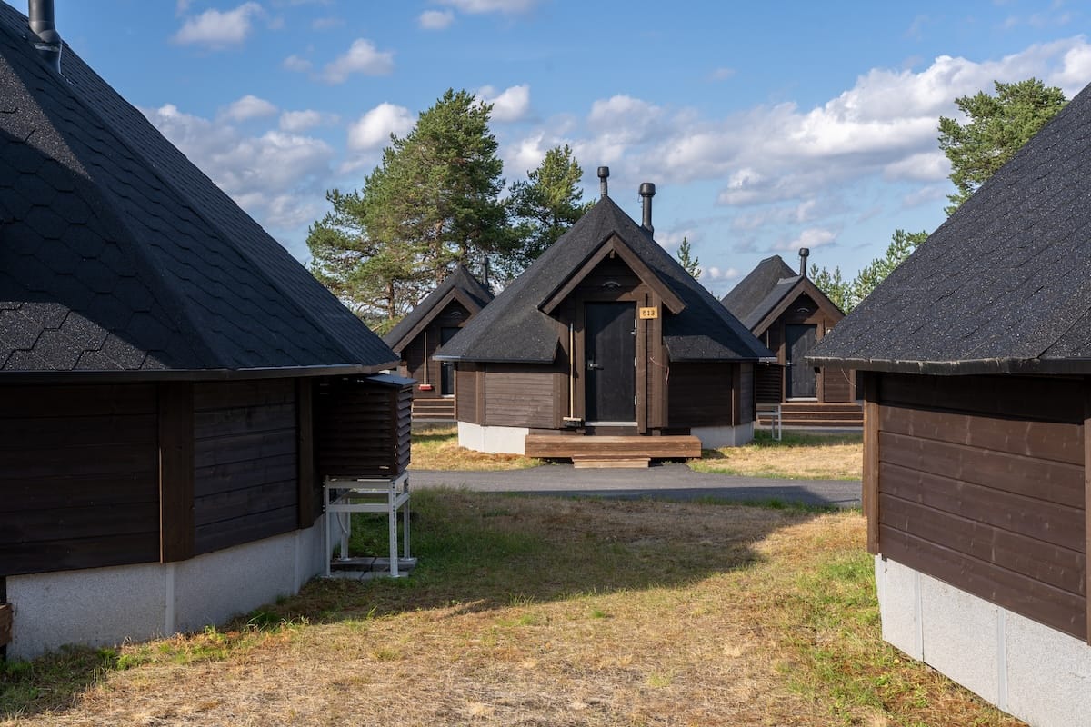 Inari Wilderness Hotel igloos - so close to each other.