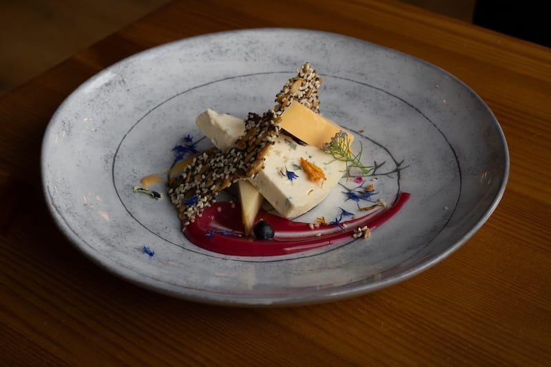 Lappish cheeses at Inari Wilderness Hotel