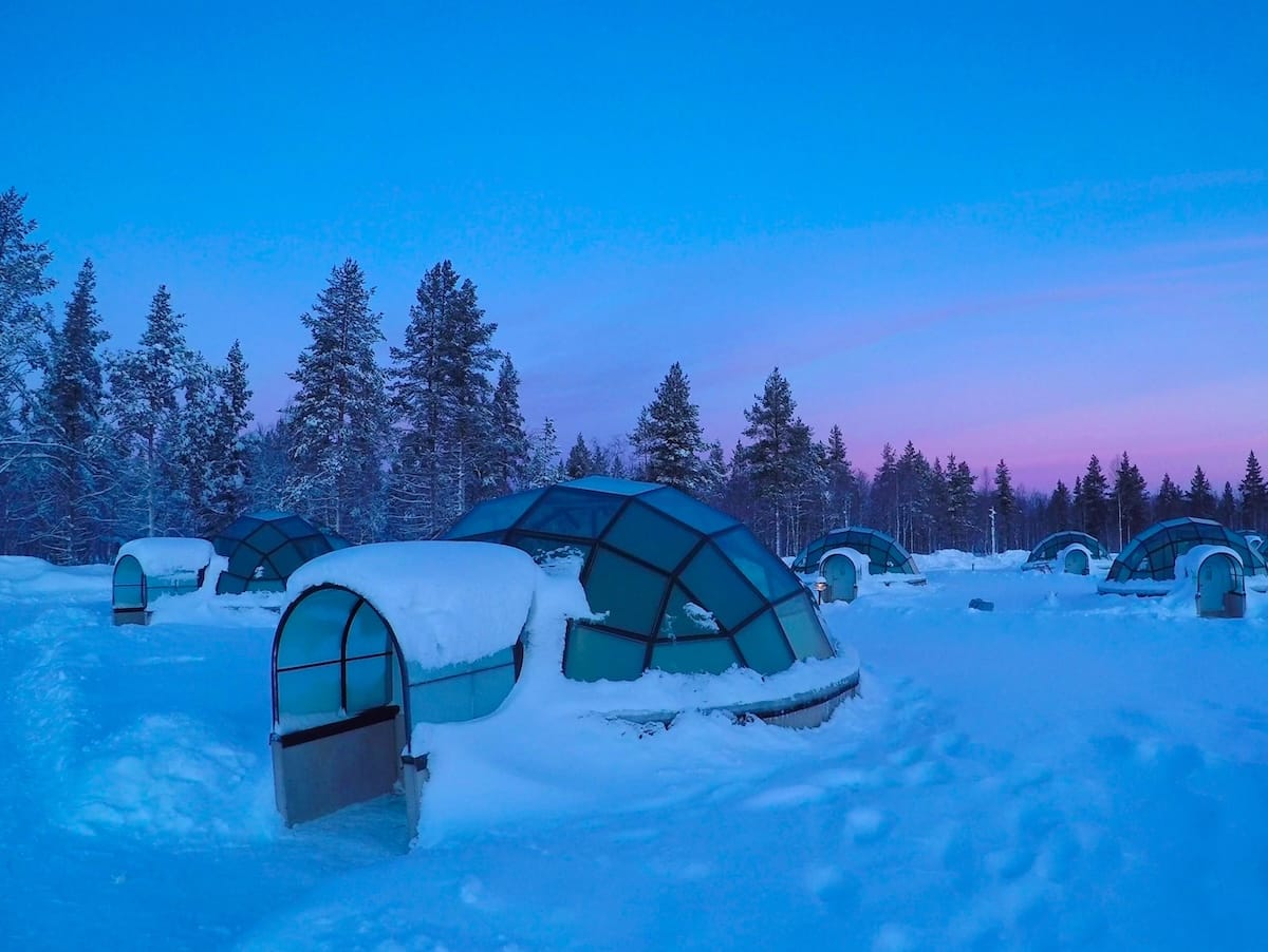 Sad because Kakslauttanen Arctic Resort looks beautiful.