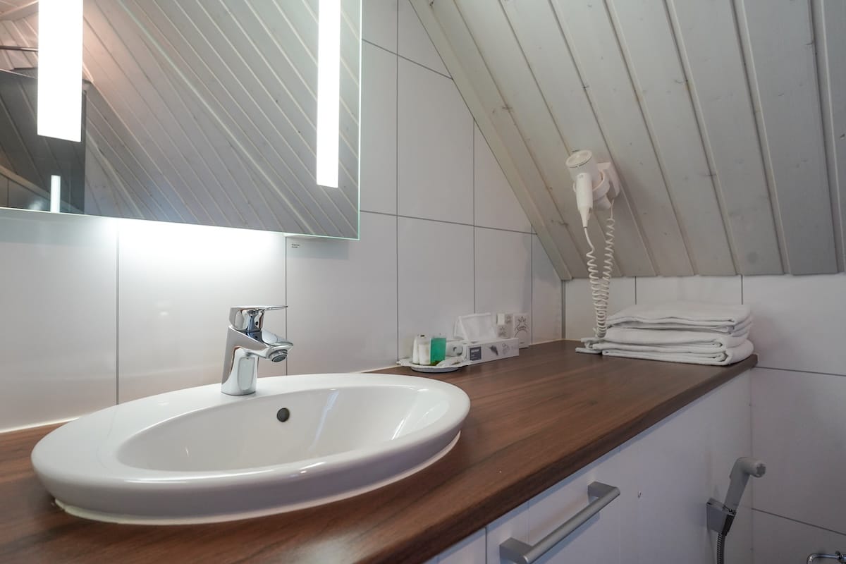 Bathroom there (most resorts had simple bathrooms like this)