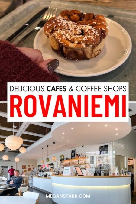 Looking for the best cafes in Rovaniemi, Finland? As a local, these are my favorites - including breakfast spots, coffee shops, and more! Map included! Rovaniemi coffee shops | Where to eat in Rovaniemi | Rovaniemi restaurants | Coffee in Rovaniemi | What to eat in Rovaniemi | Things to do in Rovaniemi | Lapland trip | Lapland coffee | Lunch in Rovaniemi | Rovaniemi cafes