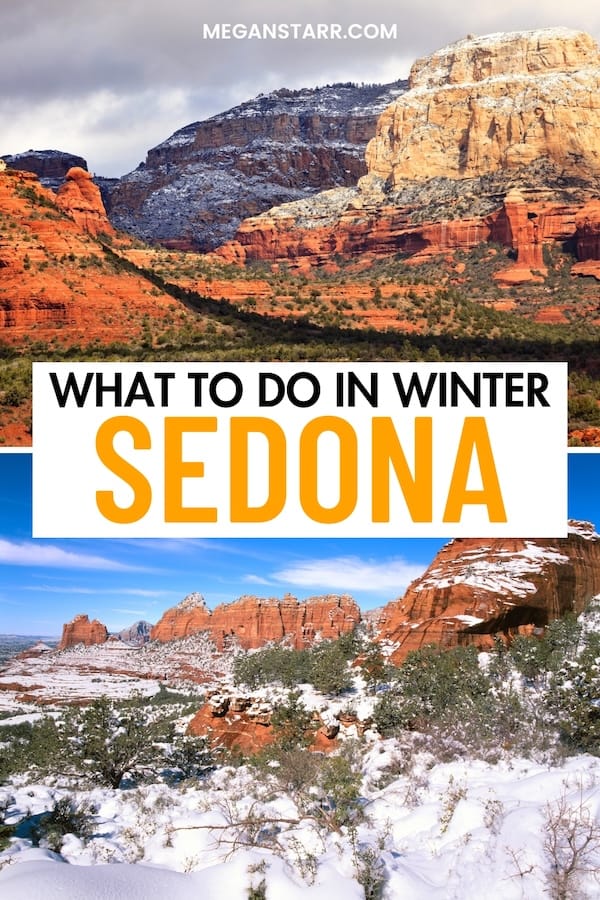 Looking for the best things to do in Sedona in winter? This guide details the best tours, museums, and other places to visit during winter in Sedona. | Sedona itinerary | Sedona winter travel | Sedona tours | Winter hiking in Sedona | Trails in Sedona during winter | Sedona things to do | Arizona in winter | Winter in Arizona | Winter camping in Arizona | Winter hiking in Arizona | Snow in Arizona | Arizona photography | Arizona tours in winter