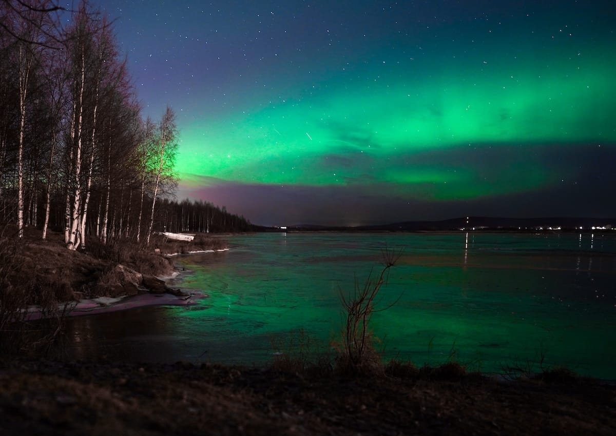 Northern lights at Arktikum