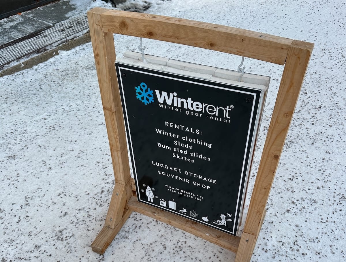 Winterent in Rovaniemi city center