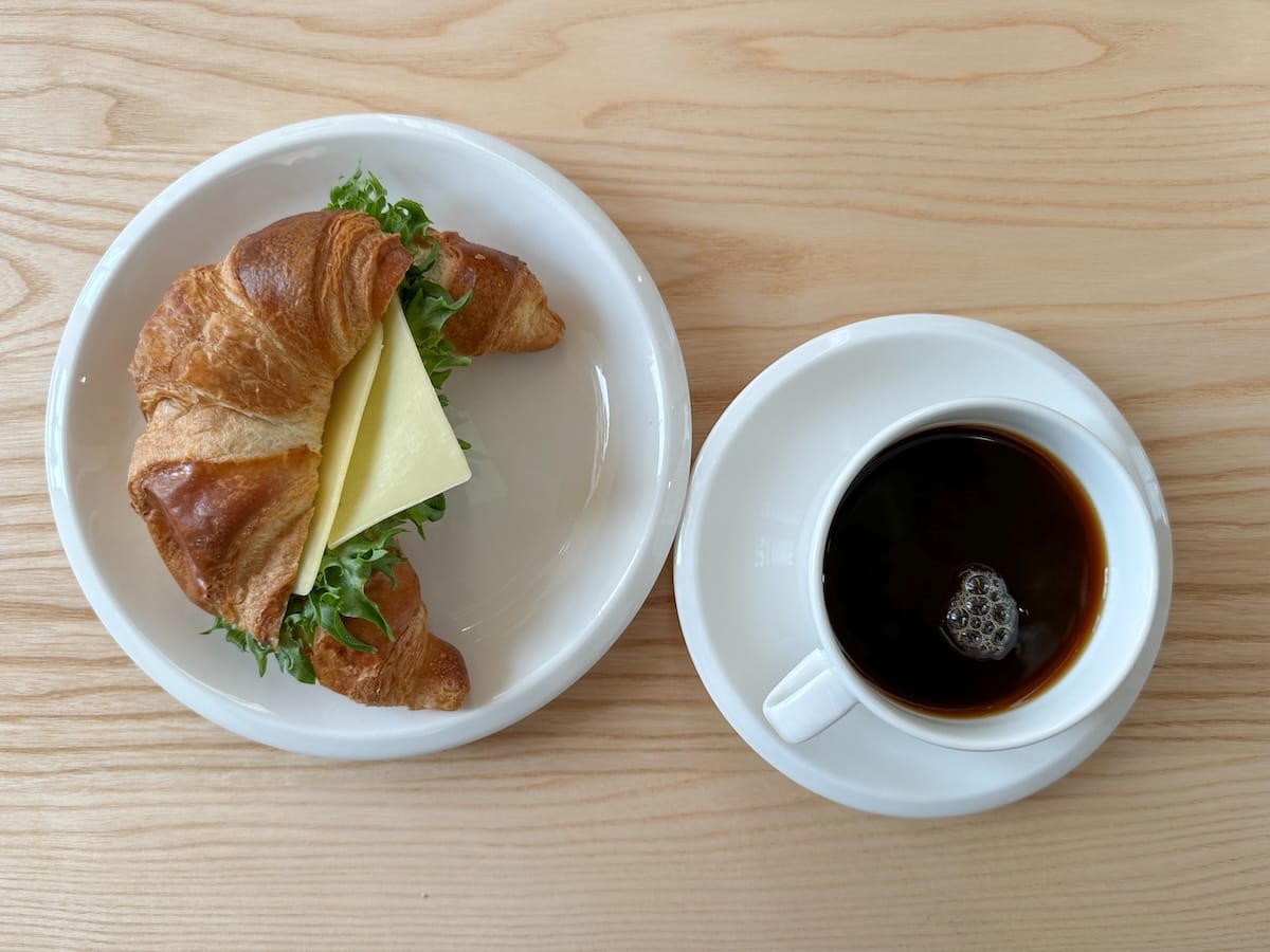 Croissant sandwich from Arktikum Cafe