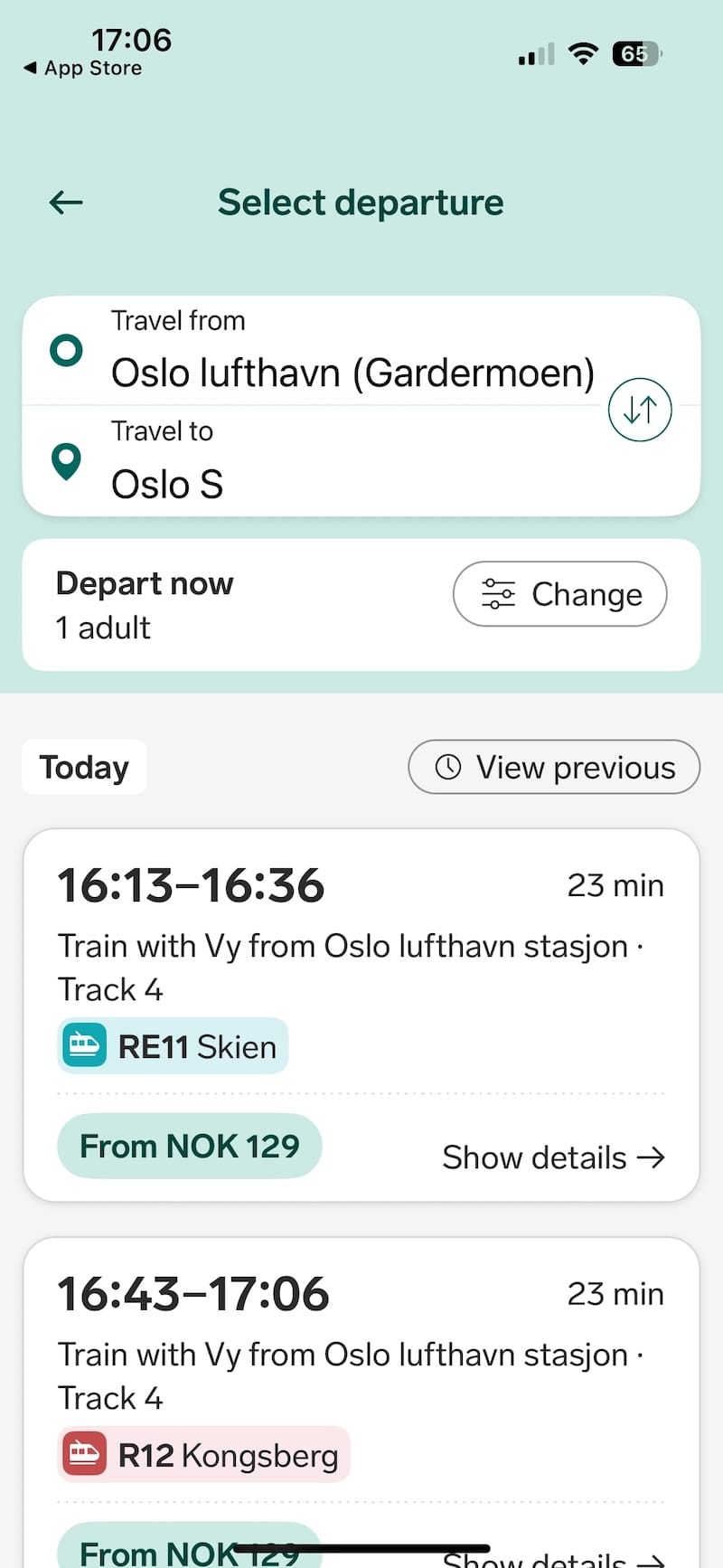 Vy app