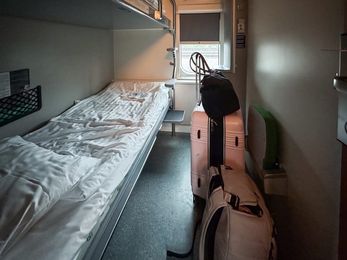 Inside my sleeper cabin