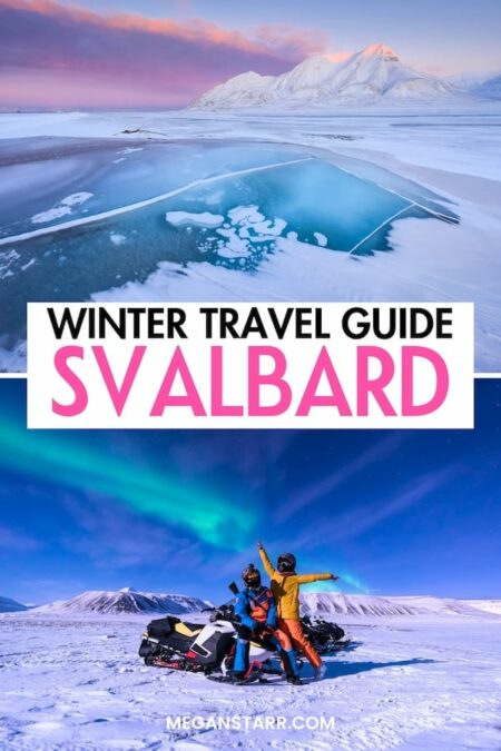 Looking to take a trip to Svalbard in winter this year? This travel guide will help you plan your trip! From the best things to do during winter in Svalbard to where to stay and eat... I have covered it all. You will also find information about the weather and best seasonal activities inside. Click to learn more.

Svalbard in winter | Winter in Svalbard | Winter trip to Svalbard | Svalbard winter vacation | Winter vacation in Svalbard | Things to do in Svalbard in winter | What to do in Svalbard | Svalbard itinerary | Svalbard in November | Svalbard in December | Christmas in Svalbard | New Years in Svalbard | Svalbard in January | Svalbard in February | Svalbard in March | Svalbard winter tours