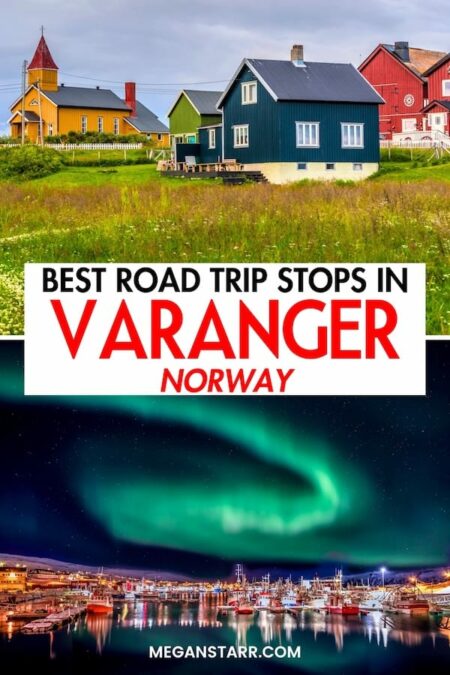 Planning a Varanger itinerary for your trip along this Norwegian Scenic Route? This guide plans your Varanger road trip, including the best stops and a map! | Things to do in Vadsø | things to do in Vardø | Hamningberg Norway | Birdwatching in Norway | Norway road trip | Norway itinerary | Finnmark Norway | Vadsø to Vardø | Ekkerøy Norway | Sami history Norway | Varangerbotn 