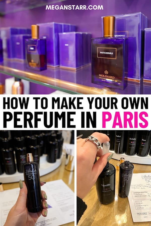 Looking for the best Paris perfume workshop for your trip? We tell you how to make your own perfume in Paris, how to book the experience, and top tips! | Fragrance workshop in Paris | Paris fragrance workshop | Molinard perfume making in Paris | Molinard perfume workshop | Paris perfume making | Create your own perfume in Paris | Make your own perfume in Paris