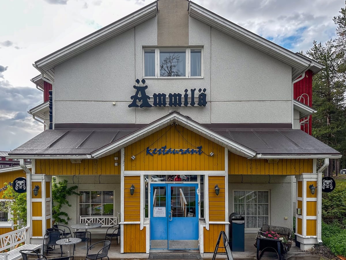 Ravintola Ämmilä exterior in Levi, Finland