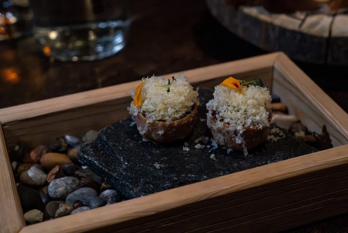 Part of multi-course menu at Sky Kitchen