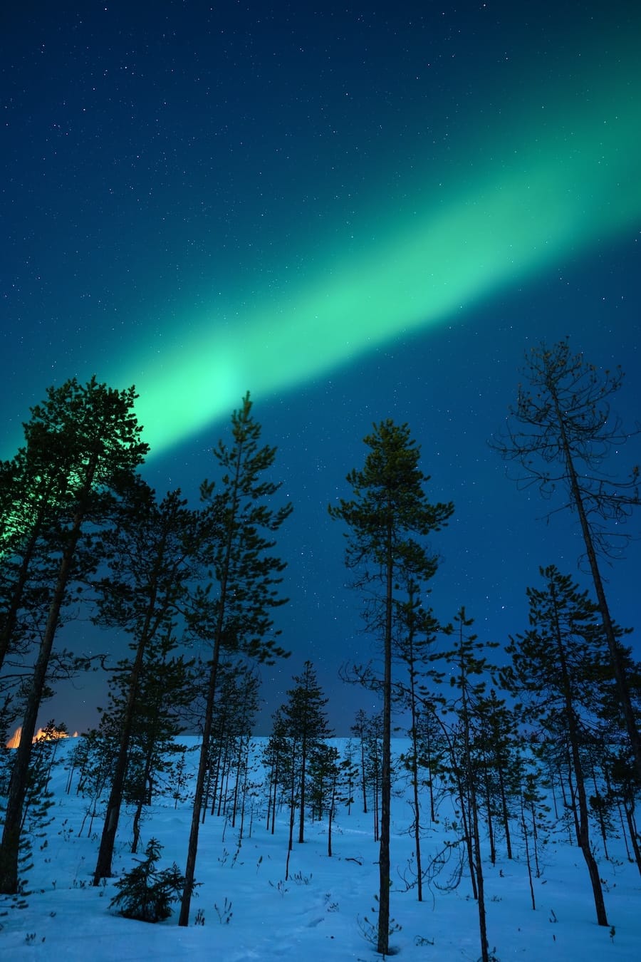Northern lights in Rovaniemi