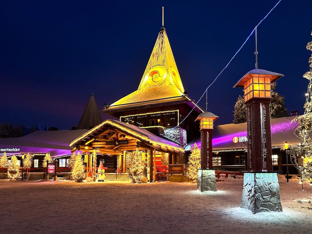 Santa Claus Village without much snow in December
