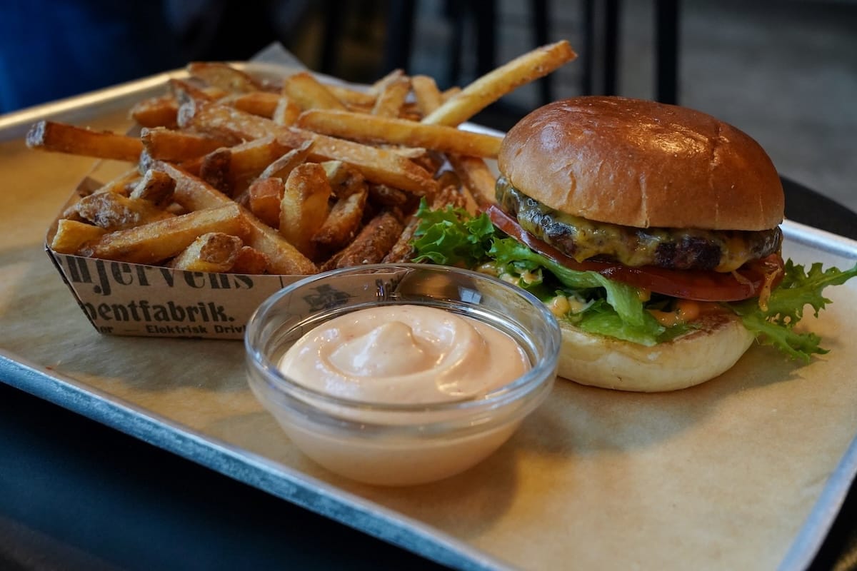 Burger for dinner
