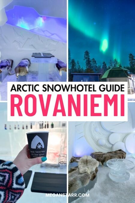 Are you looking to visit the Arctic SnowHotel in Rovaniemi on your Lapland Trip? This guide details how to get there, what to see, and some tips for your trip! | Snow hotel in Rovaniemi | Rovaniemi snow hotel | Ice hotel in Rovaniemi | Rovaniemi ice hotel | What to do in Rovaniemi | Rovaniemi day tours | Things to do in Rovaniemi | Rovaniemi activities | Rovaniemi attractions | Attractions in Rovaniemi | Places to visit in Rovaniemi | Rovaniemi in winter | Rovaniemi in December | Christmas in Rovaniemi | Rovaniemi in January | Rovaniemi in February | Rovaniemi in March | Where to stay in Rovaniemi | Rovaniemi hotels