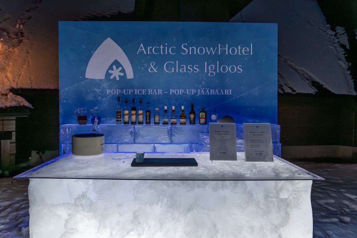 If you visit in autumn, they do an Ice Bar pop-up for guests!
