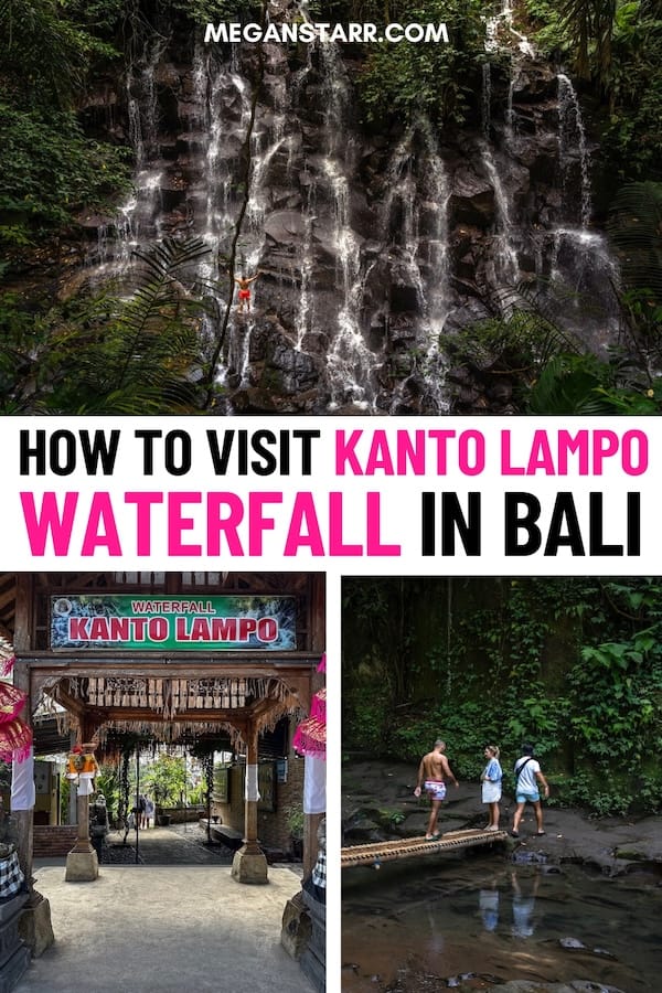 Want to visit some of Ubud's best waterfalls and are curious about visiting Kanto Lampo Waterfall? This is a full guide about how to visit and what to expect! Things to do in Ubud | Waterfalls in Bali | Bali waterfalls | Gianyar waterfalls | Waterfalls in Gianyar | Ubud waterfalls | Waterfalls near Ubud | What to do in Ubud | Ubud day trips | Day trips in Bali | Places to visit in Bali