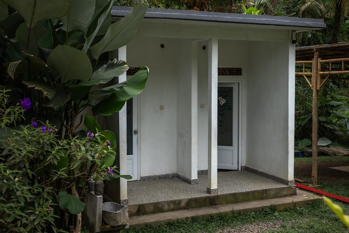 These are toilets at Ulu Petanu waterfall's parking lot