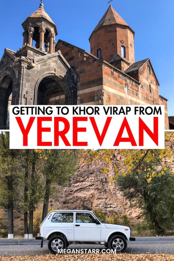Are you looking to go from Yerevan to Khor Virap on your Armenia trip? This guide explains how to do so by bus, tour, taxi, and rental car. Learn more here! | Khor Virap from Yerevan | Khor Virap travel guide | Tours to Khor Virap | Khor Virap tours | How to get to Khor Virap Armenia | Places to visit in Armenia | Visit Khor Virap