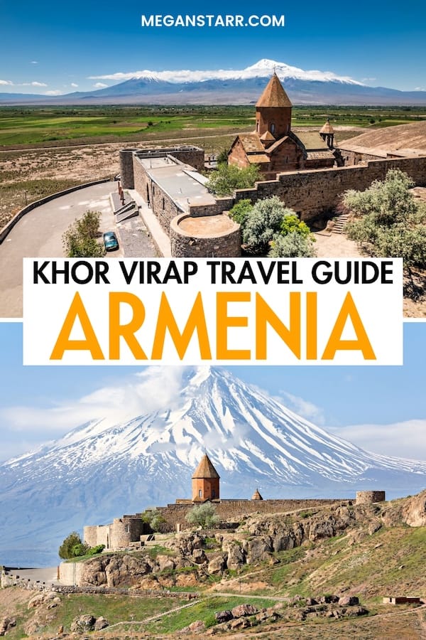 Are you considering visiting Khor Virap in Armenia on your trip to the Caucasus? This guide details how to do so, including tips, visitor info, and how to get there! | How to visit Khor Virap | Day trips from Yerevan | Khor Virap Monastery | Armenia Khor Virap | Trip to Khor Virap | Visit Khor Virap | Things to do at Khor Virap | Khor Virap tickets | Khor Virap tours | Yerevan to Khor Virap | Khor Virap from Yerevan