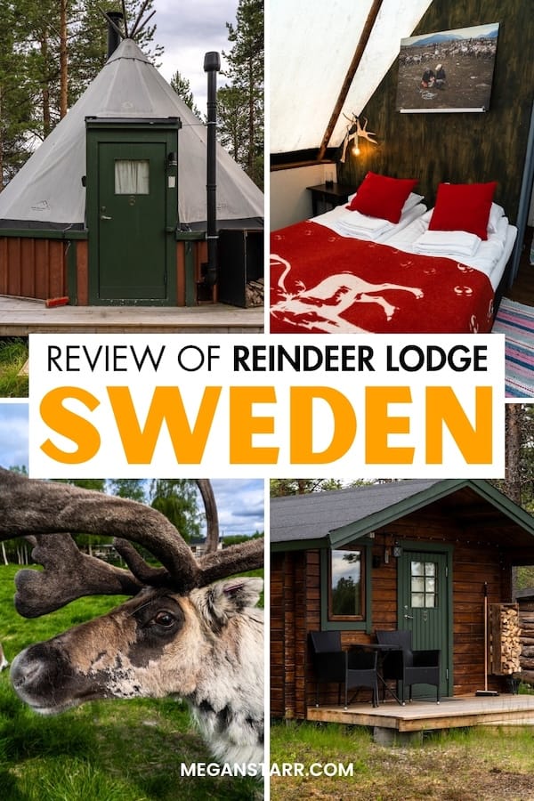 Are you looking at possibly staying at the Reindeer Lodge in Jukkasjärvi, Sweden close to Kiruna? This guide reviews my stay at the Sámi-owned lodge (+ pros and cons). | Places to stay in Kiruna | Kiruna hotels | Hotels in Kiruna | Kiruna accommodation | Things to do in Kiruna | Kiruna itinerary | Jukkasjarvi hotels | Where to stay in Jukkasjarvi | Jukkasjarvi itinerary | What to do in Kiruna | Kiruna travel | Visit Kiruna | Visit Swedish Lapland